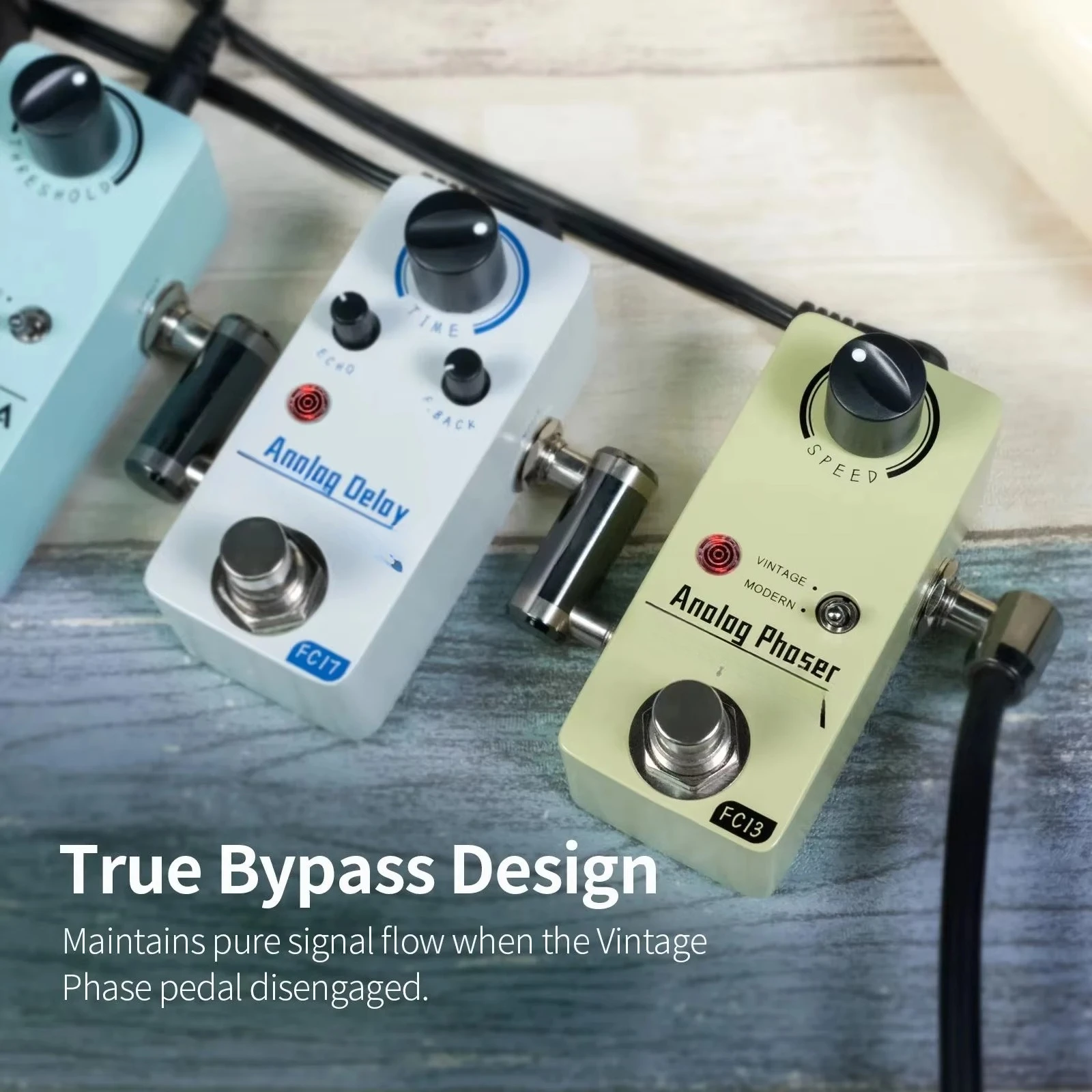 FLAMMA FC13 Metal Guitar Pedal with Analog Phaser Vintage & Modern Effects True Bypass Circuit