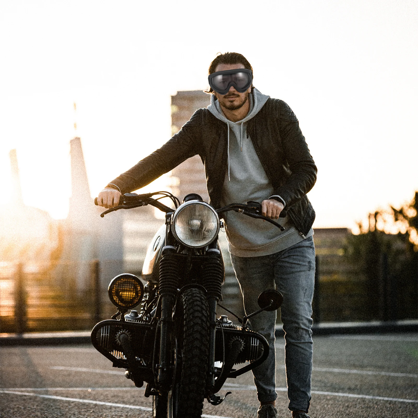 

1Pair Motorcycle Accessories Windproof Goggles Cycling Riding Protective Sports Goggles Outdoor Motorcycle Accessories
