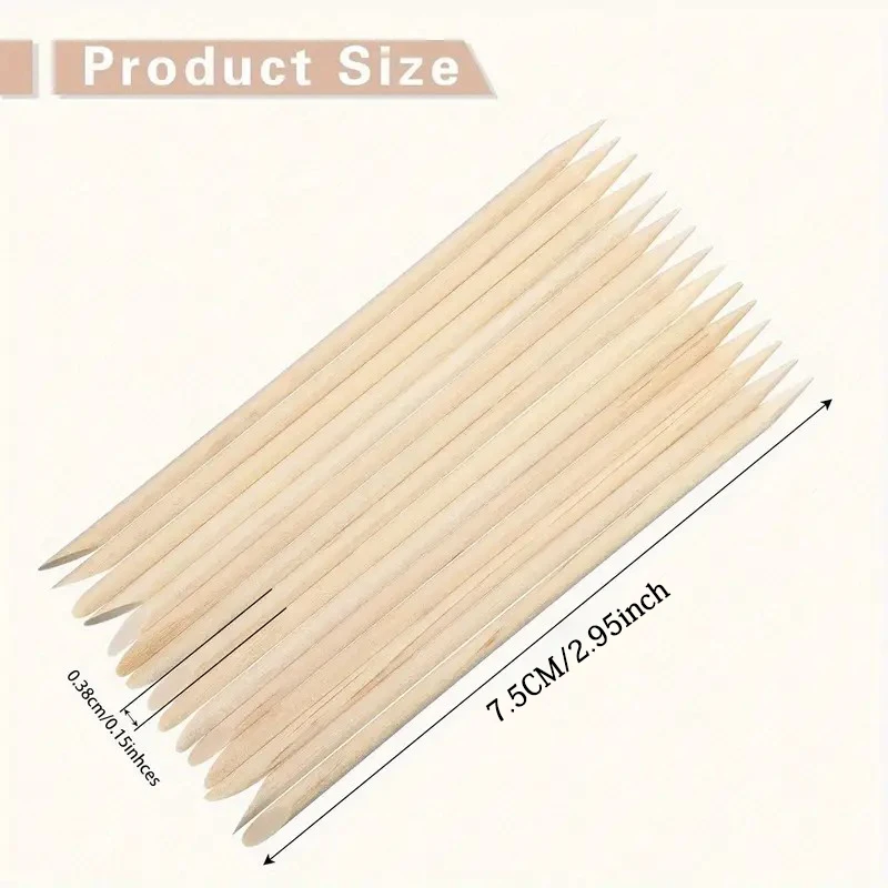 100 قطعة من أعواد توزيع الشمع الخشبية الفاخرة - حجم صغير لإزالة شعر الحواجب والشفاه والأنف غير المعطرة للسبا المنزلية