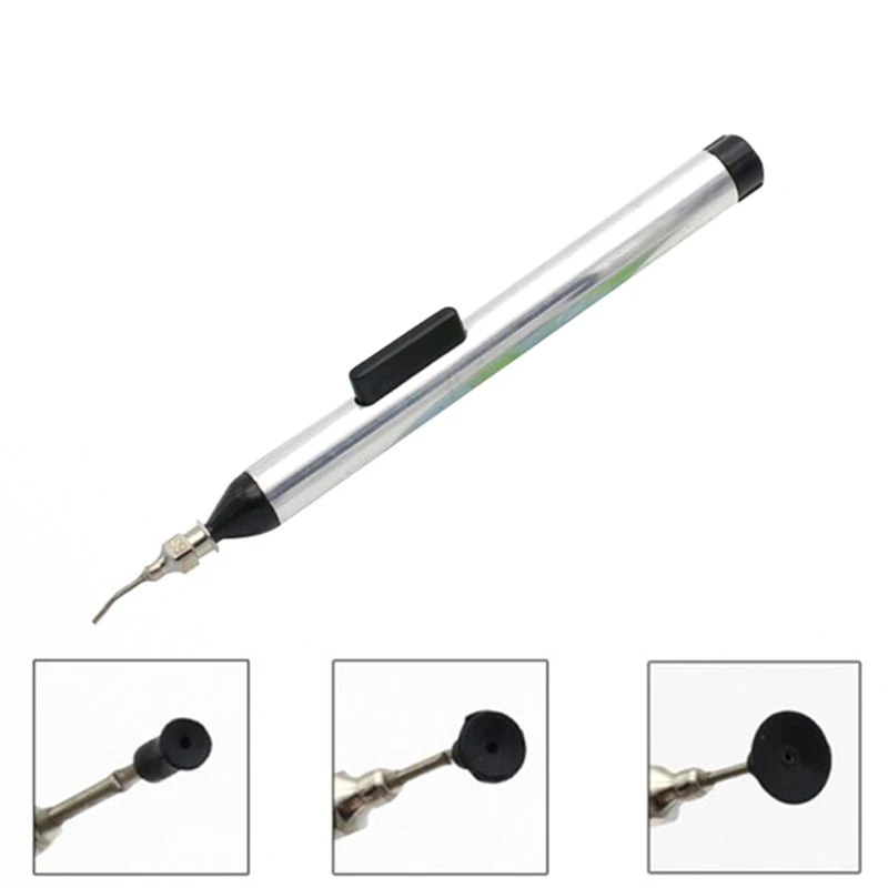 Soldering Pick Up IC Tools Pen Hand Aluminium Pump Silver Sucking Metal Vacuum Remover Sucker Manual Home Kit New