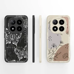 For Poco X7 Pro Cases Butterfly Phone Housing For Poco X 7 5G Back Cover Soft High Quality Liquid Silicone Shockproof Protector