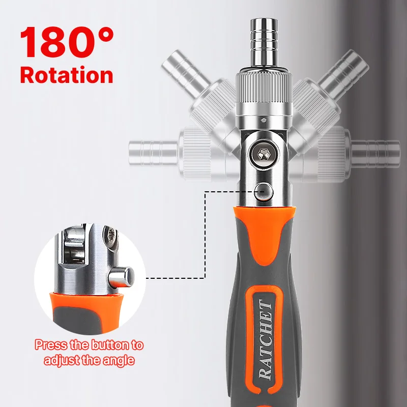 HUHAO 38 in 1 Screwdriver Kit Ratchet Screwdriver Set Multi bit Automotive Home Repair Tool Kit with Magnetic Sockets