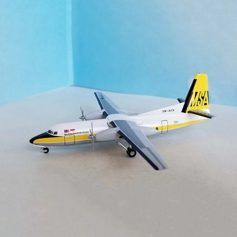 

Diecast 1:400 WM211299 MSA Fokker F-27 9M-AOX Aircraft Model Adult Fans Collectible Souvenir Gifts