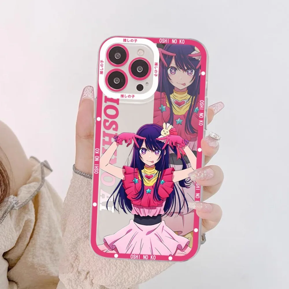 Oshi No Ko Anime Ai Hoshino Girl Phone Case For Samsung S 20 21 22 23 lite plus ultra Clear Mobile Cover Funda