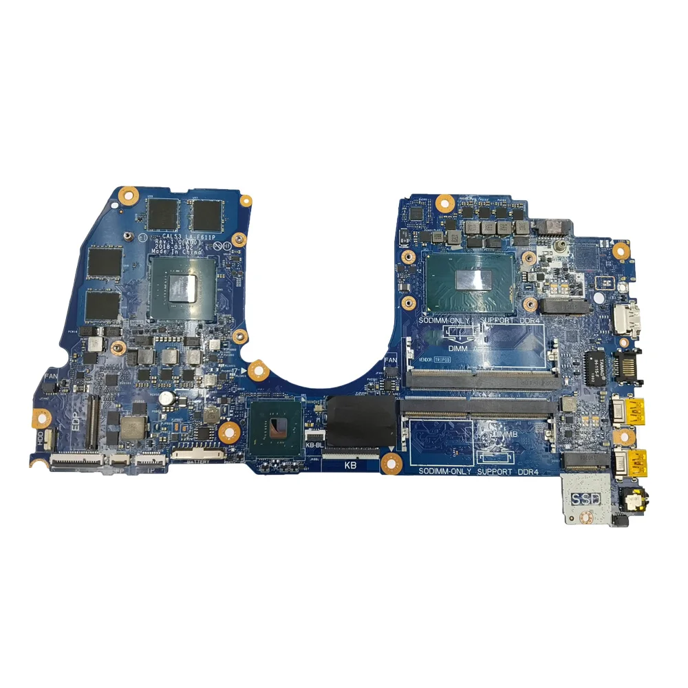 Imagem -06 - Mainboard para Laptop Dell Mainboard Totalmente Testado Dell Inspiron g3 3579 3779 Laptop I58300h Cpu Gtx1050 4gb Gpu Ddr4 Cal53 La-f611p