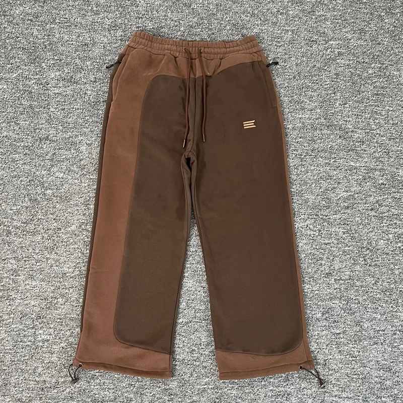 

Спортивные штаны Kroen, настоящие фотографии, высокое качество, мужские и женские удобные повседневные винтажные лоскутные брюки контрастного цвета KROEN