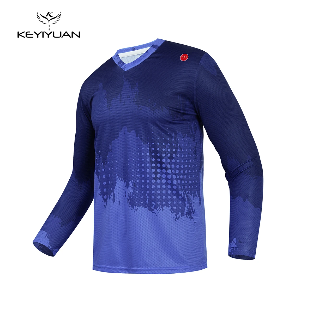 

KEYIYUAN 2023 MTB Jersey Downhill Wear Motocross Bicycle T-shirt Men Long Sleeve Mountain Bike Cycling Clothing Maglia Ciclismo