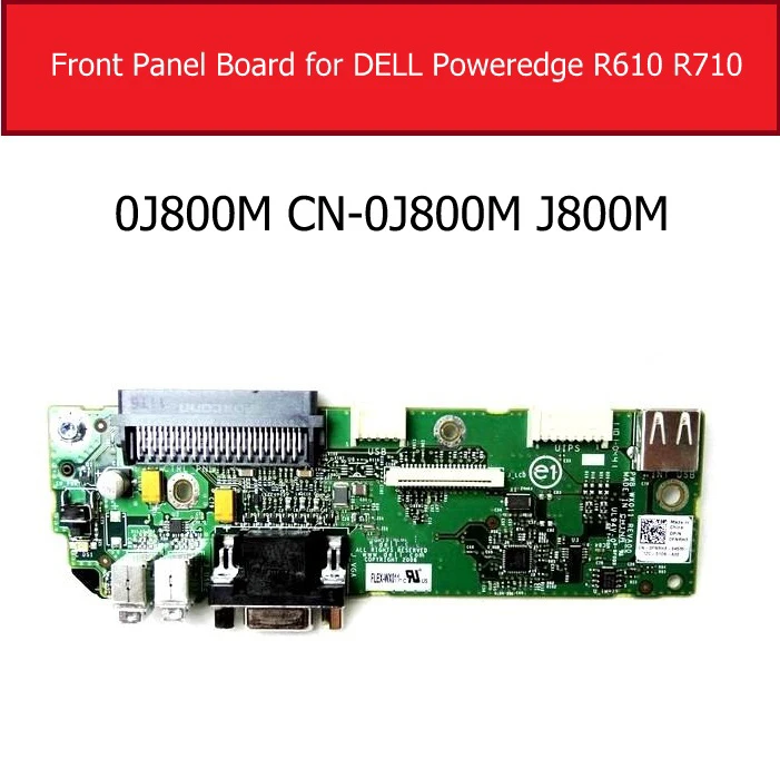 

Genuine VGA & Front Panel Board for Dell PowerEdge R710 R610 USB Board Replacement 0J800M CN-0J800M J800M