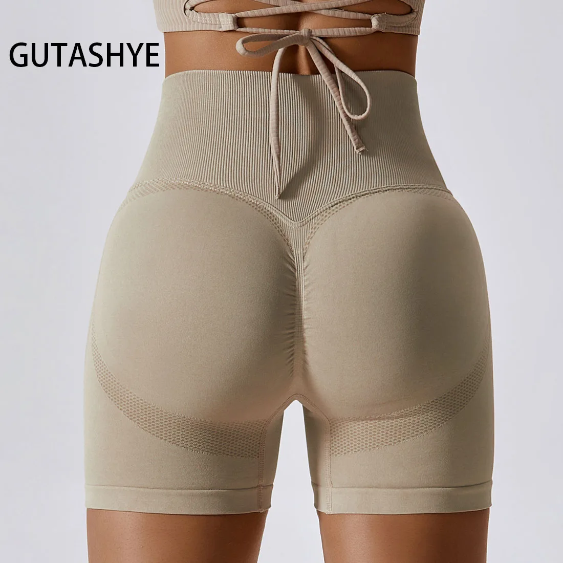 Seamless Shorts High Waist Push Up Booty Workout Shorts Scrunch Butt Biker Shorts Yoga Pants Gym Wear Workout Clothes For Women