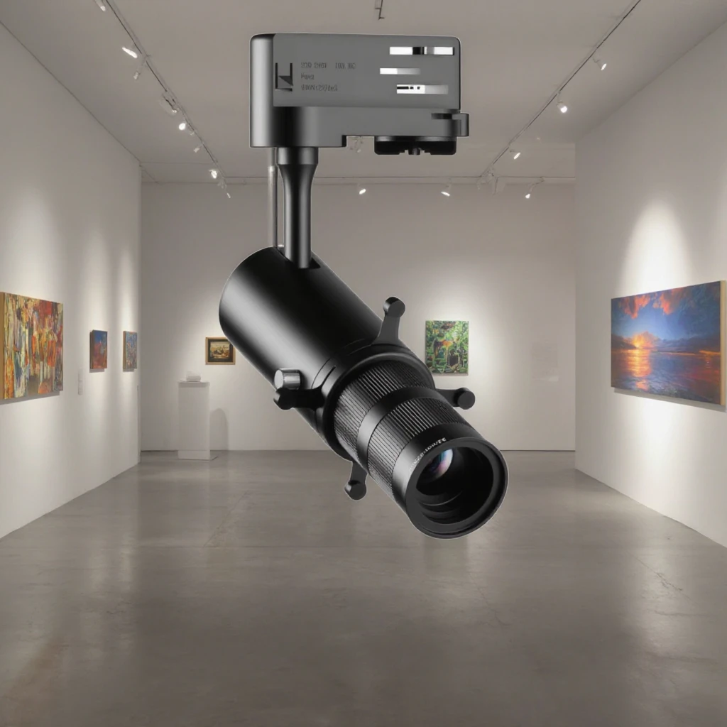 

Ecolux Modern LED Aluminum Adjustable Shapeable Lighting Zoom Spotlight Anti-Glare Track Light For Museum Art Gallery Exhibition