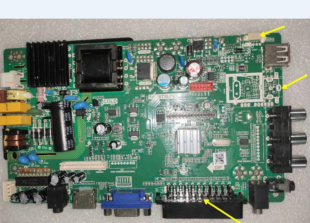 

TP.VST59.P63 LED TV motherboard FOR 38--50v240ma M195RTN01