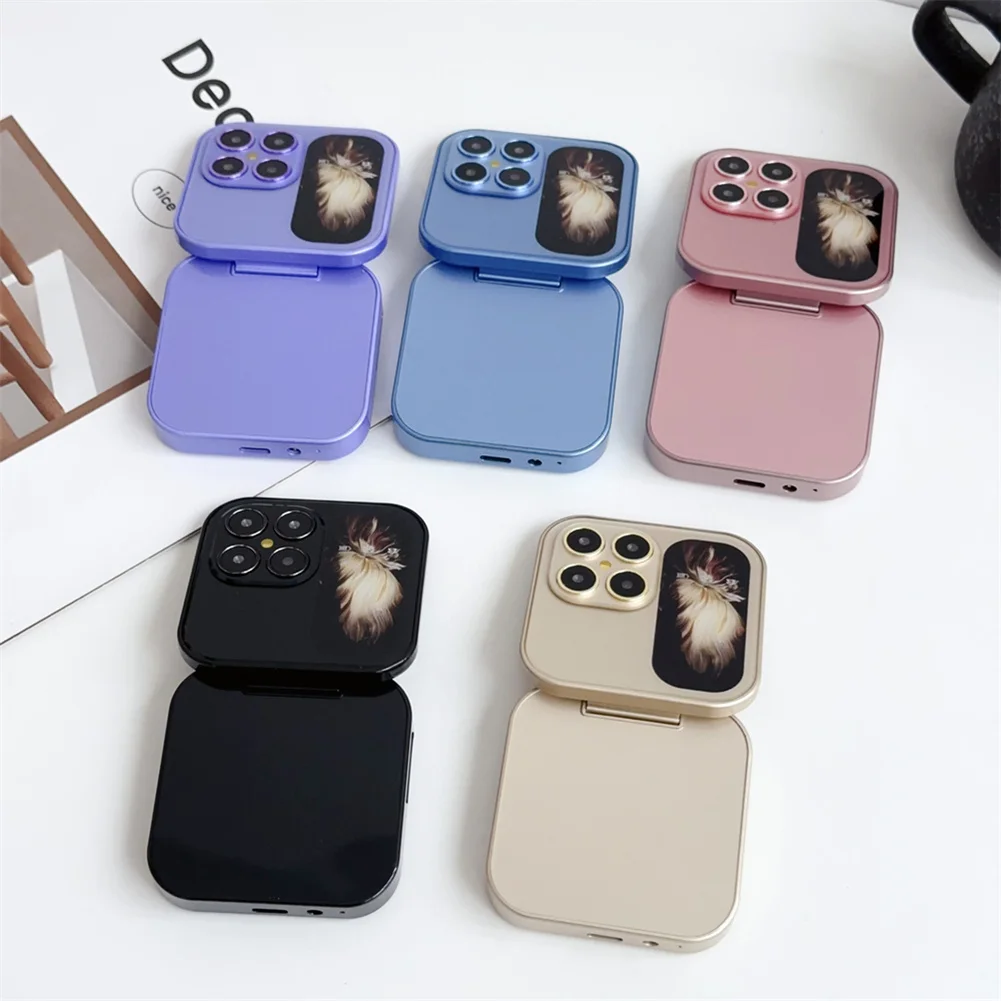 Foldable Mobile Phone Small Box Flip Cell Phones Dual SIM Card 2G Network Mulifunctional Video Player Phones For Women Men