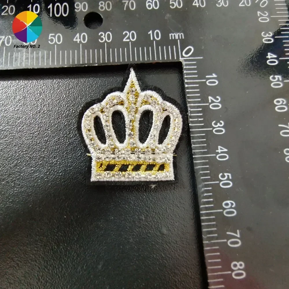New Handmade Beaded Crown Decorative Cloth Sticker Love Wings, Shoes and Hats Clothing with Patch Stickers DIY