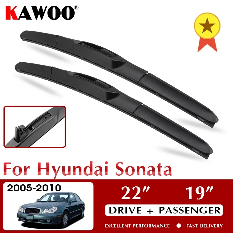 KAWOO Wiper Front Car Wiper Blade For Hyundai SONATA 2005-2010 Windshield Windscreen Front Window Accessories 22