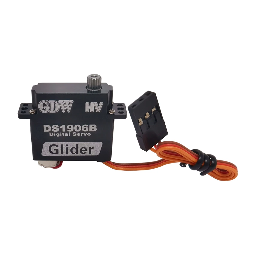 GDW DS1906 accesorios de ala fija, servos digitales sin núcleo HV de ala fija de Metal de alta velocidad, piezas de avión DIY para coche