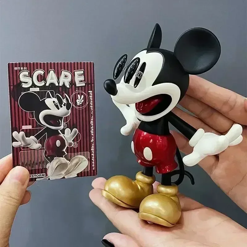 Anime Disney Mickey Mouse Figures Minnie Figurine Cartoon Tidal Suit Decoration Model Collectibl Room Decoration Surprise Gifts