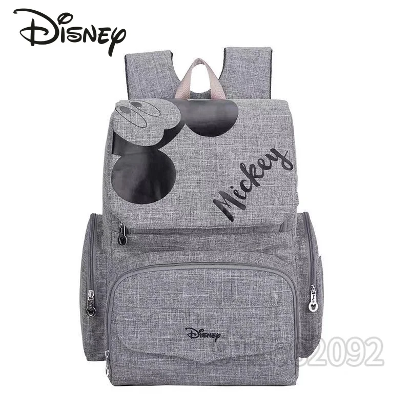 Disney New Diaper Bag Backpack Cartoon Fashion Baby Bag Luxury Brand Original Baby Diaper Bag Large Capacity Multi Function