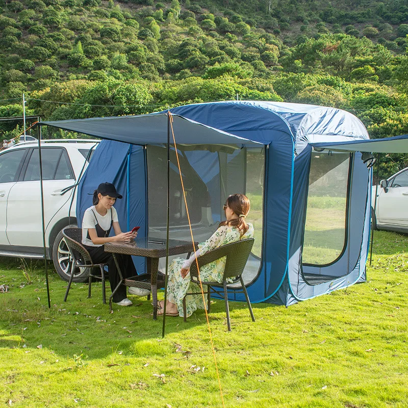 2*2*2m Cube Portable SUV Car Rear Back Pickup Tailgate Tent For Camper Trailer Tents With Awning