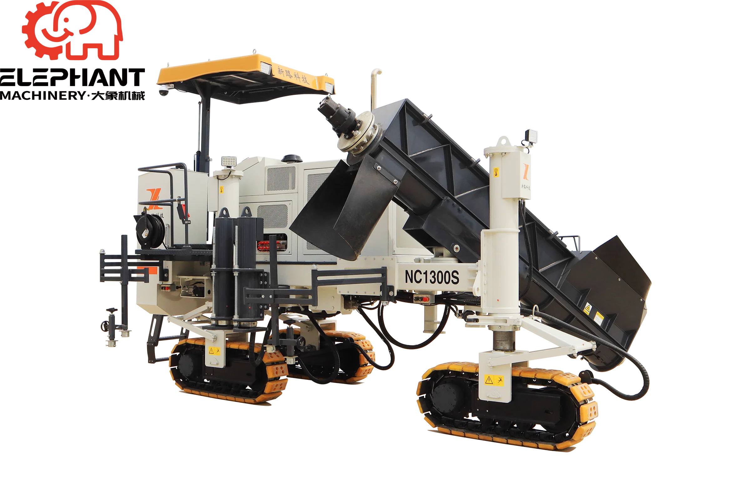 DX  Technology NC1300S Engine-Powered Concrete Slipform Paver Fully Hydraulic System 2000mm Width 1300mm Side Height 92kW