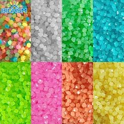 100 Pcs/Bag Luminous Stones Home Garden Aquarium Landscaping Glow in the Dark Pebbles Artificial Fluorescent Plastic Gravel