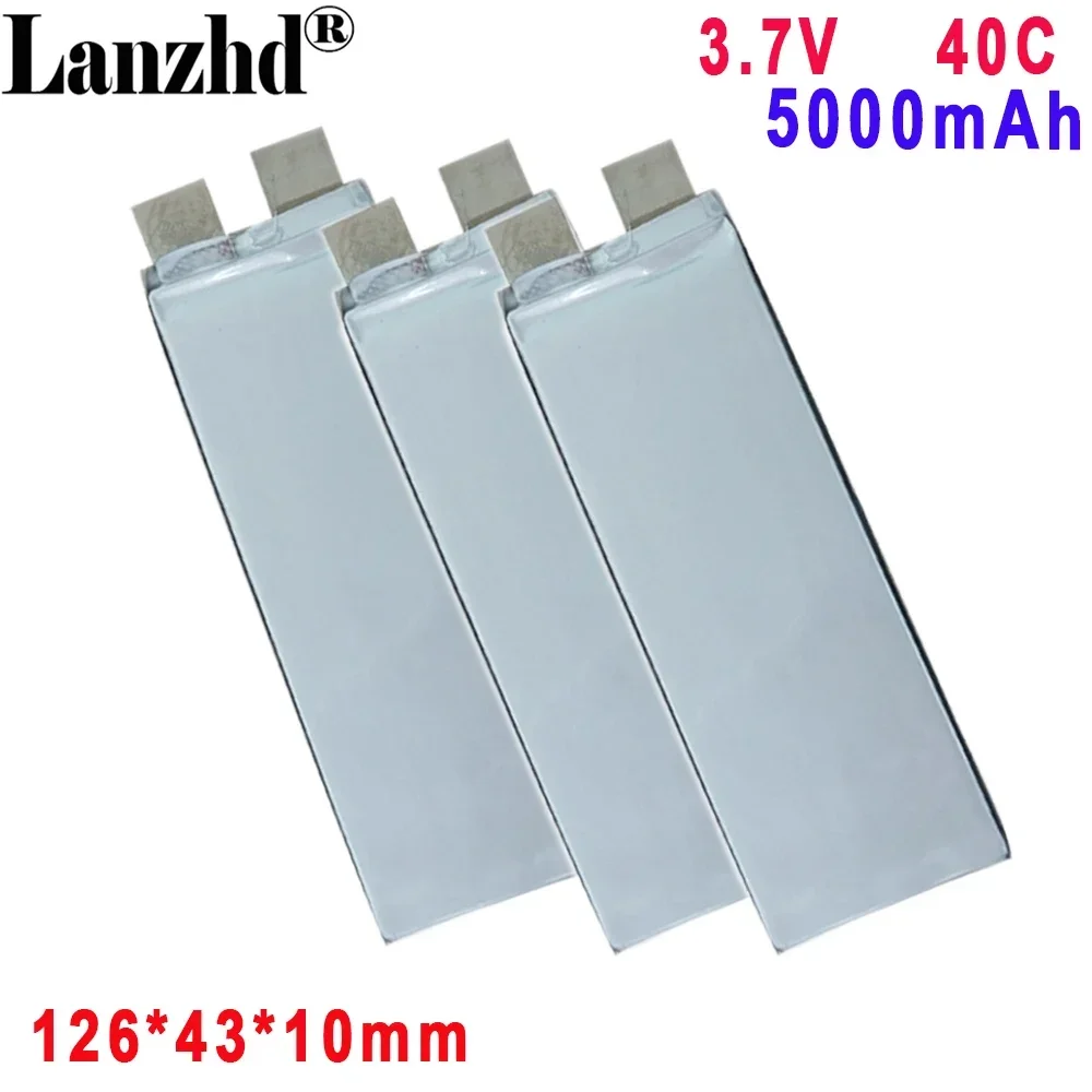 1-20pcs 3.7V High ratio 40C Li-ion 5000mah For Car boat model toy remote control aircraft assembly battery 1043126