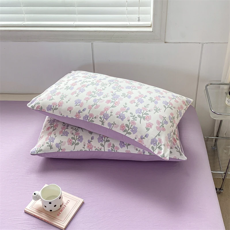 Funda nórdica de estilo Floral para cama individual, fundas de edredón de 150 pulgadas, ropa de cama de matrimonio para el hogar (funda de almohada