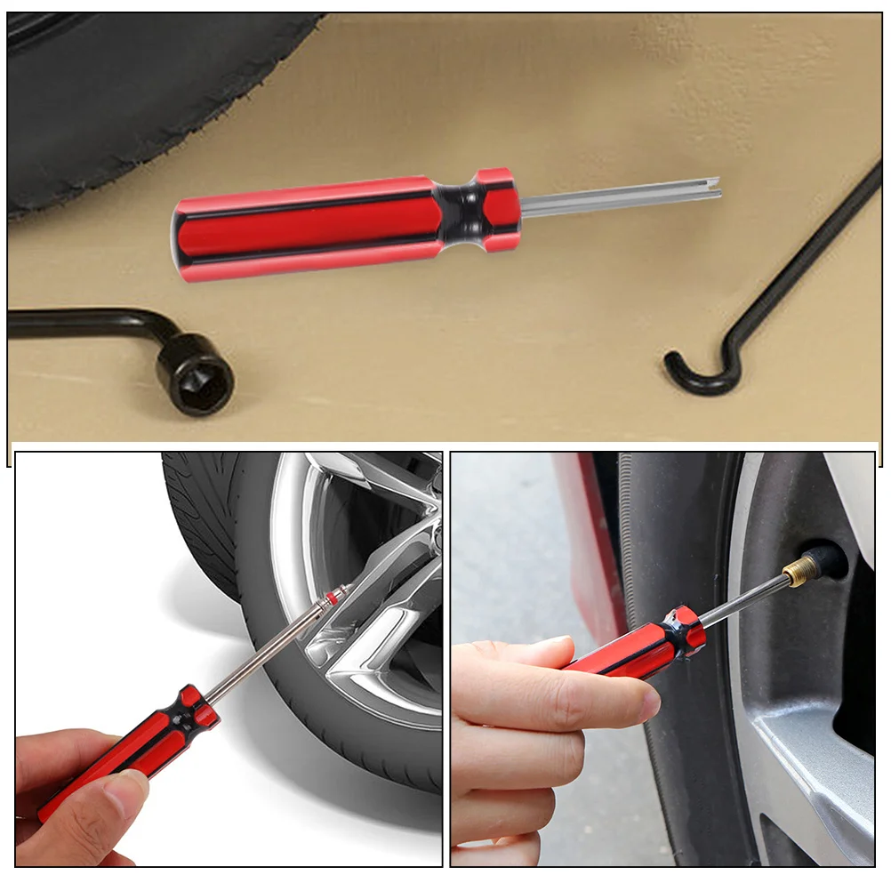 

6Pcs Valve Core Removal Tool Heavy Duty Auto Tire Stem Repair Tool for Car Install and Disassembly Tasks
