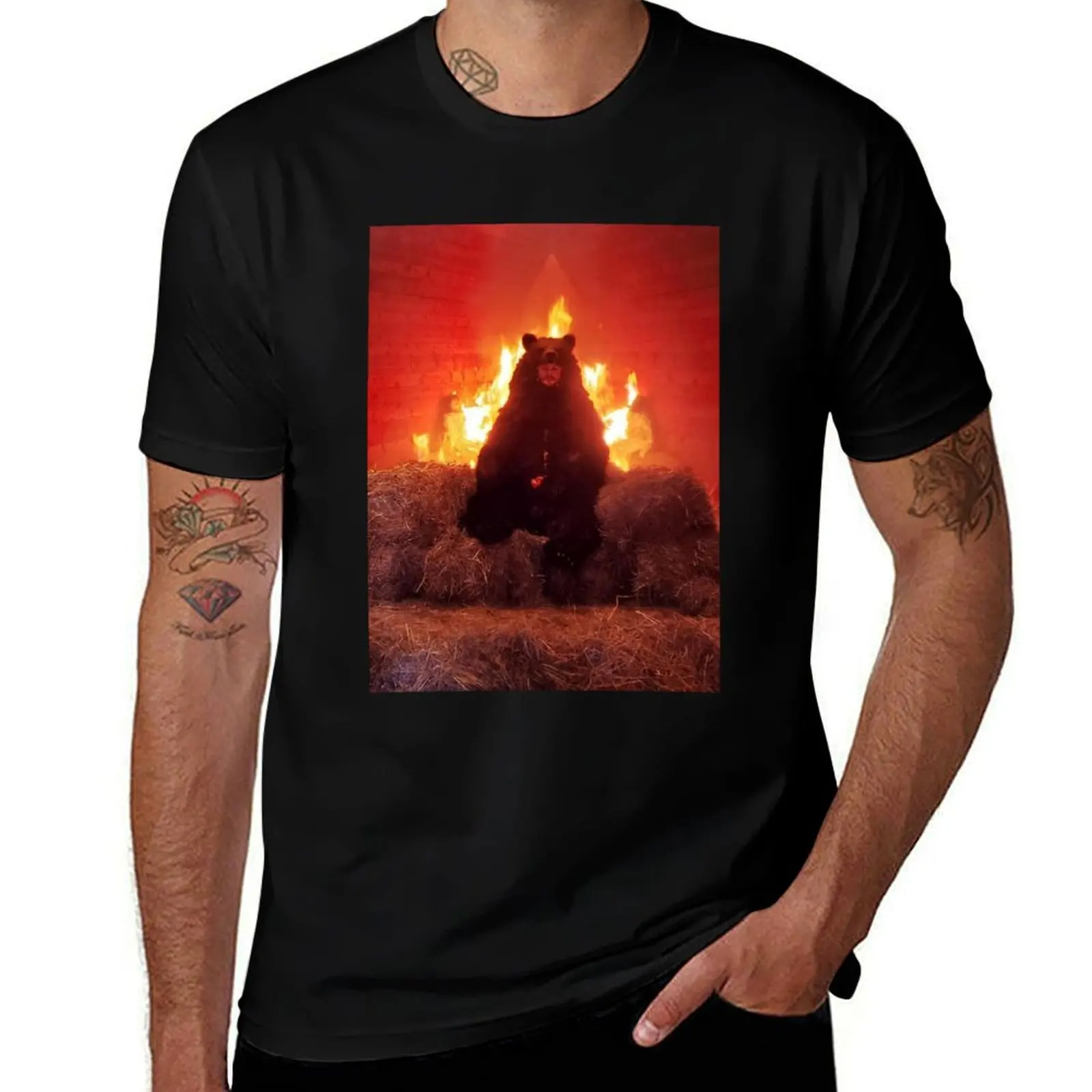 

its a bear. T-Shirt printed t shirts for man t shirt man casual T-Shirt