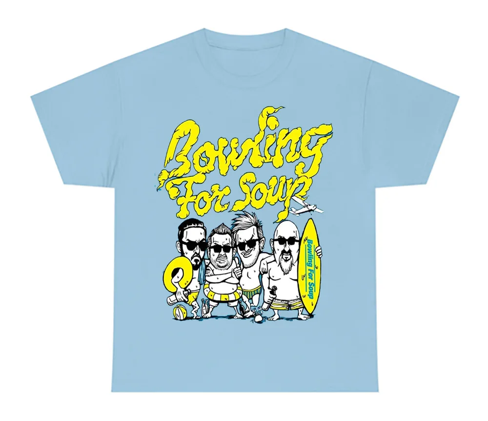 Bowling For Soup band Blue T shirt short sleeve all sizes S 5Xl TA4667