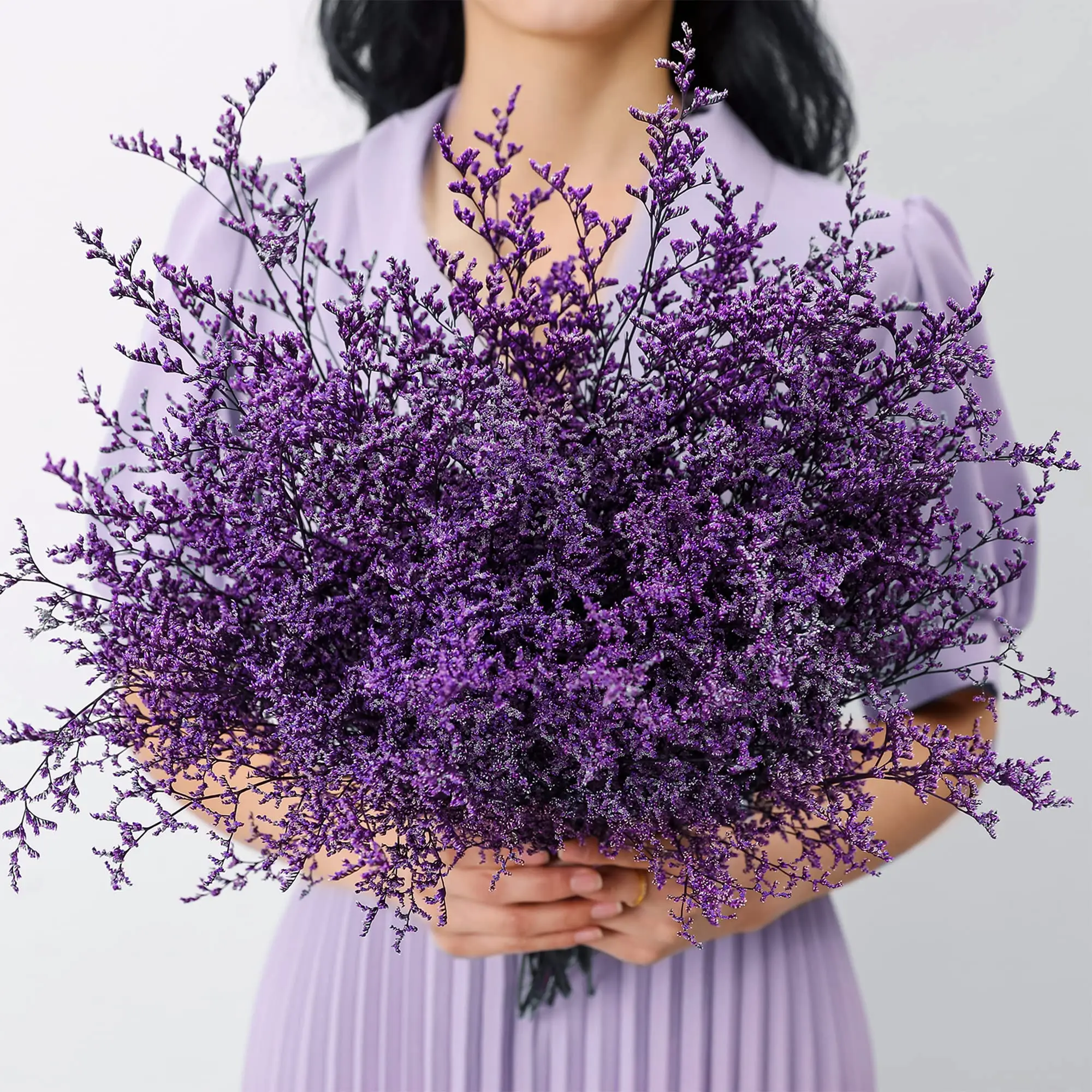 100g konservierter natürlicher Limonium strauß, frischer See lavendel, Baby-Atem blumen für Hochzeits geburtstag, Wohnkultur, Geschenk für Mutter