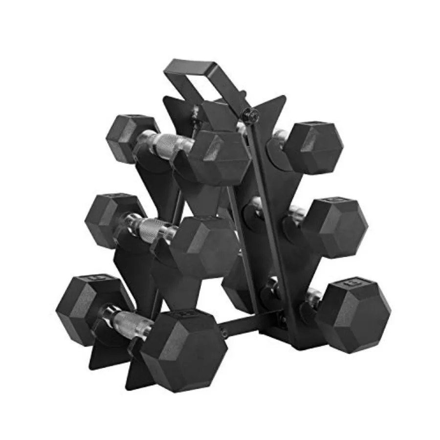 

Coated Hex Dumbbell Set for Home Gym Use Black Steel with Rubber Coating 20-40 lbs per Pair Durable and Non-Slip Design