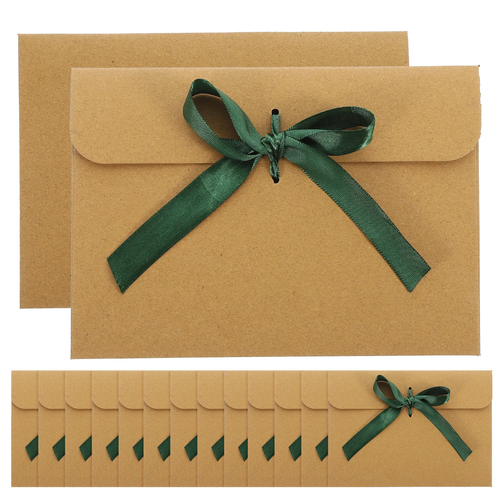 

50Pcs Kraft Paper Greeting Card Envelopes Vintage Style Letter Covers for Party Supplies Invitation Card Storage