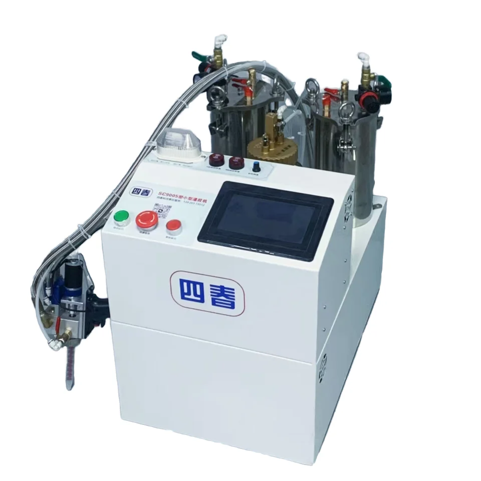 Máquina dispensadora de pegamento de precisión portátil TLF para plantas de fabricación industrial, incluye motor de rodamiento, caja de cambios PLC 1-Ye