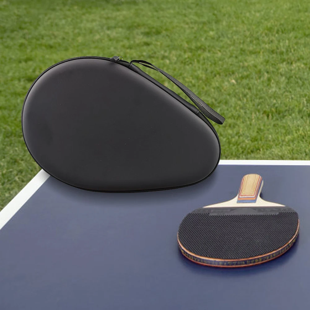 Table Tennis Paddle Storage Bag Hard Shell Pingpong Paddle Storage Bag Waterproof Table Tennis Racket Bag for Sports Accessories