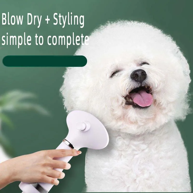 

Pet Dog Hair Comb Hot Air Hair Removal 2 in 1 Pet Grooming Comb Cat Electric Hair Brush