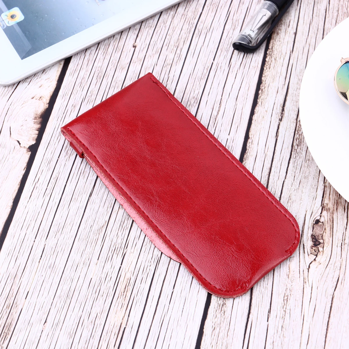 1pc ペンケースヴィンテージスタイルペンポーチ収納袋オフィス学校家庭用ペンオーガナイザー保護スリーブ文具