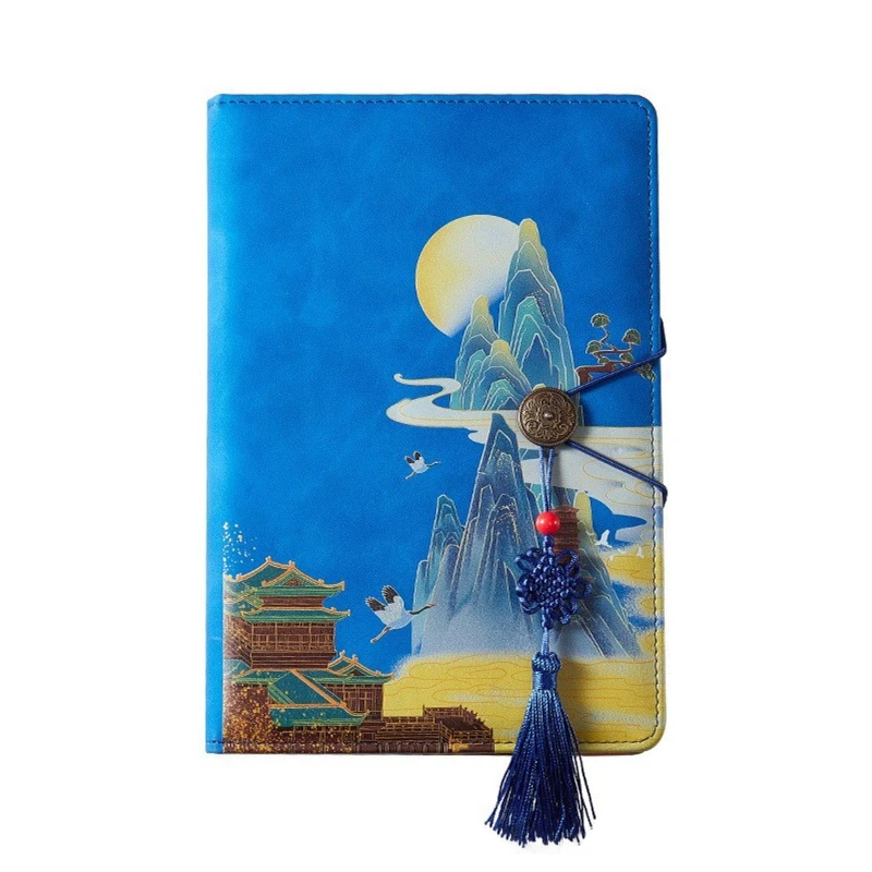 Retro สไตล์จีน Art สมุดบันทึกปกแข็ง100แผ่นกระดาษเรียงรายโรงเรียนเครื่องเขียนสำหรับห้องเรียนรางวัลของขวัญ