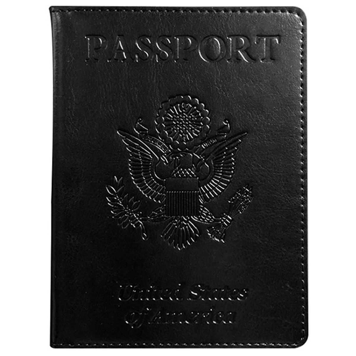 Passport and Vaccine Card Covers Combo PU Leather Passport Wallet with Vaccine Card Slot Travel Passport Case Protector Passport