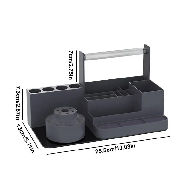 Tabela Top Screwdriver Organizer, cremalheira de armazenamento, Hex Screw Driver Tool Kit, rotação de 360 graus