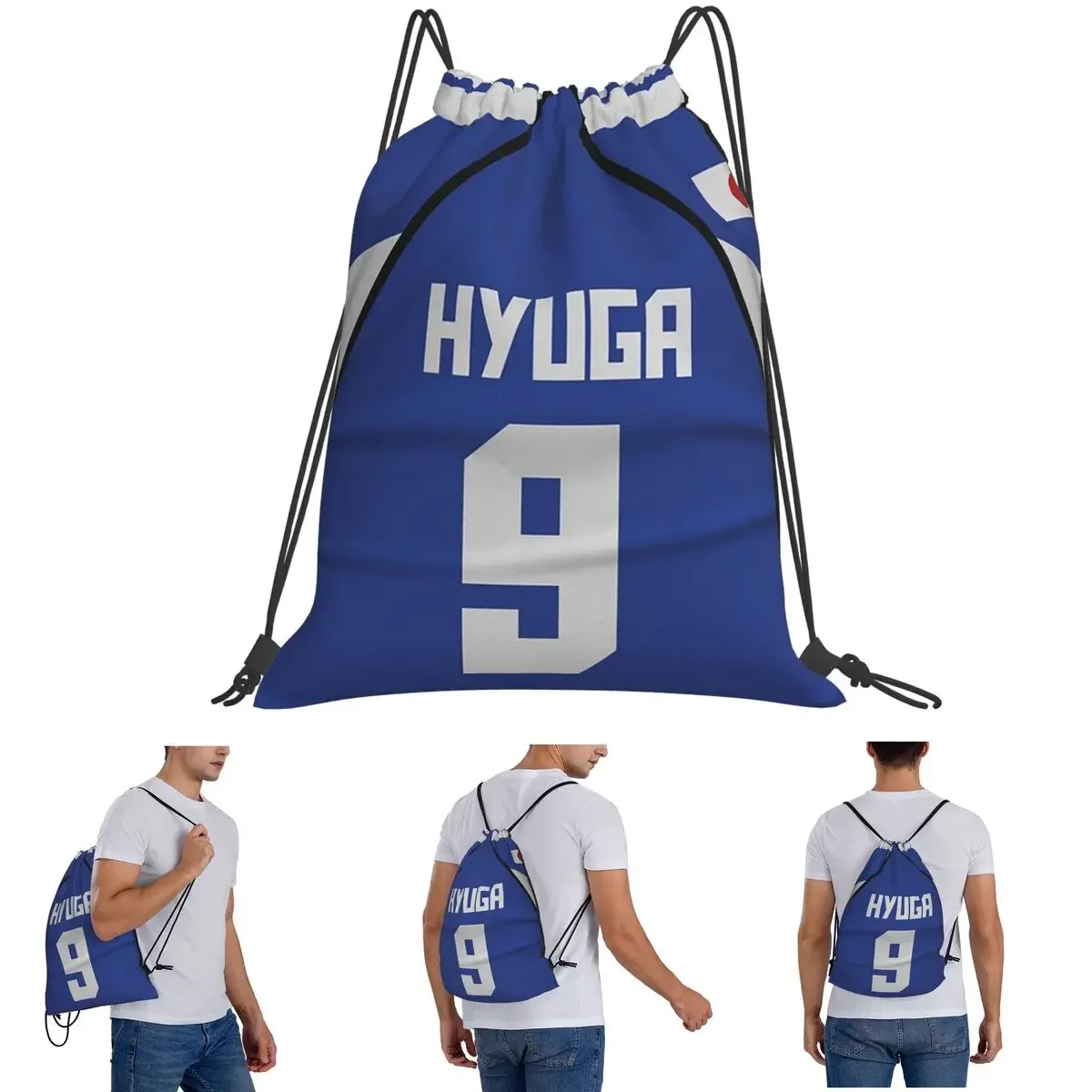 

Рюкзаки Kojiro Hyuga Captain Tsubasa, повседневные портативные рюкзаки на шнурке, карманная сумка для хранения, сумки для книг для путешествий студентов