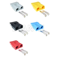 1 Set Double Pole with Copper Contacts 50A600V Power Supply Quick Plug Connector for Electric AC Assembly Car Battery,UPS Cable