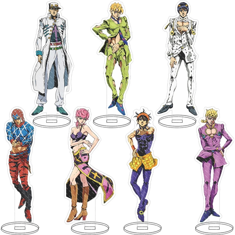 16CM Anime Acryl-Figur JoJo's Bizarre Adventure Giorno Giovanna Dio Brando Bruno Buccellati Cosplay-Geschenke Standfiguren Dekorationen