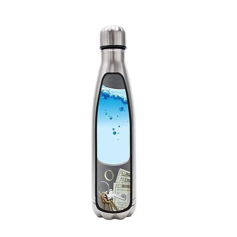 Gobelet en acier inoxydable sûr avec cachette pour l'argent, bouteille d'eau de diversion avec brevet, 1PC