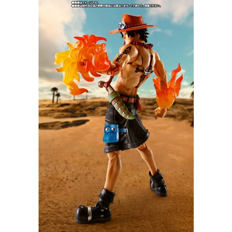 

In Stock Original BANDAI S.H.Figuarts PORTGAS D ACE Fire Fist One Piece PVC Anime ActionFigure Model Toys Gifts Collection