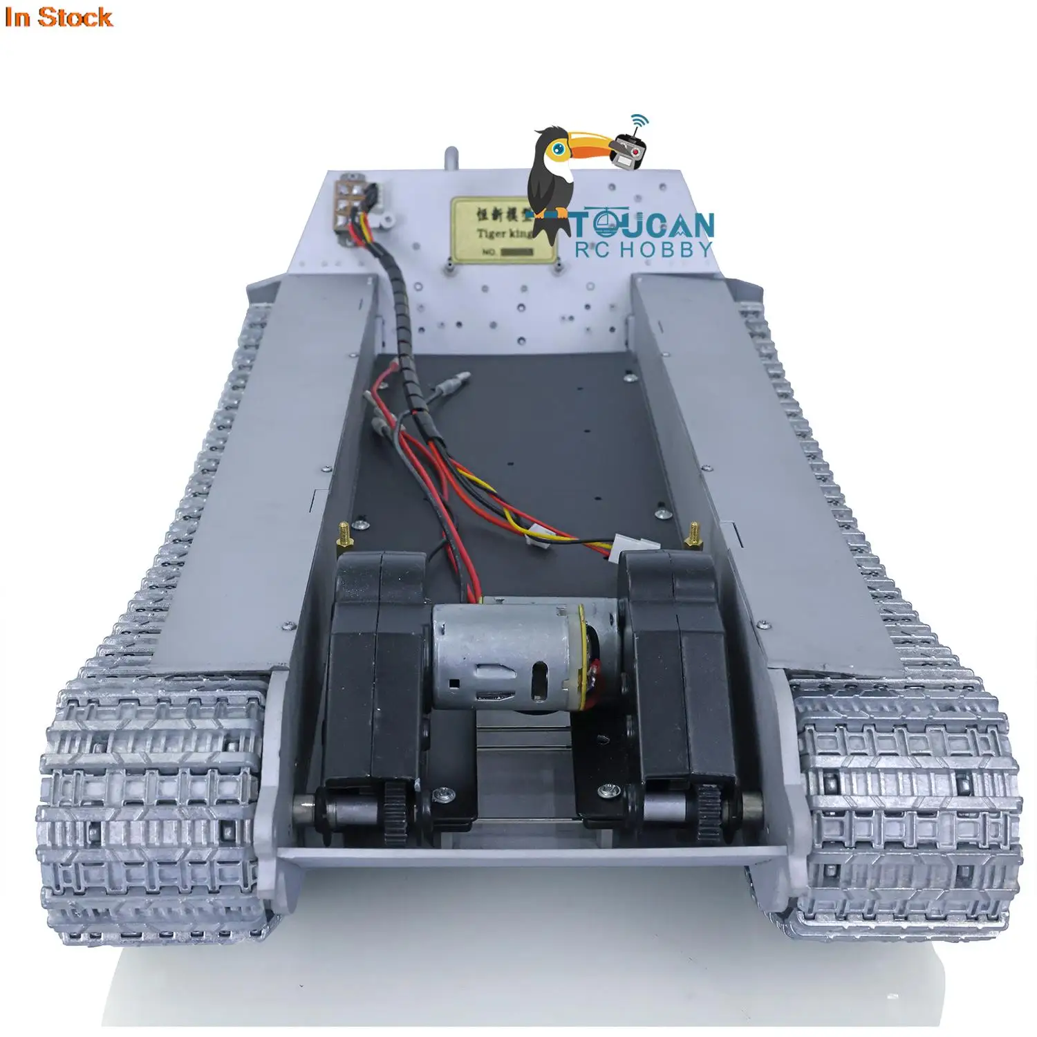 Volledig Metalen RC Tank Chassis voor Heng Long 1/16 Duitse King Tiger II Afstandsbediening Rupsvoertuig Stalen Versnellingsbak DIY Deel TH20560