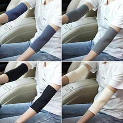 Summer thin Elbow Guard Arm Warm Sleeve Men and Women Cover Scar Tattoo Ice sleeve Running Fitness Elastic Hand Guard Arm Cuff