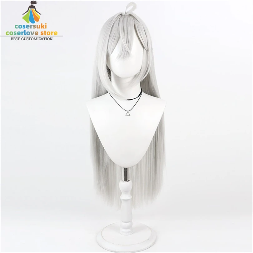 Yuki Sorimachi Yuuki Cosplay Wig Shiboyugi: Playing Death Games to Put Food on the Table Halloween Headwear Silver White