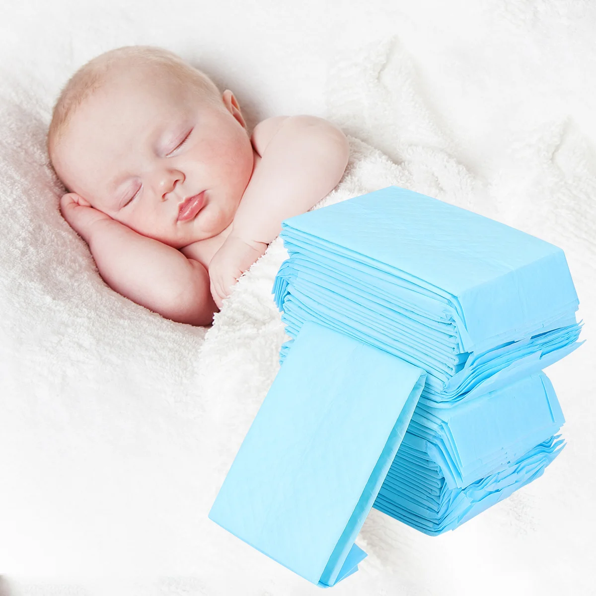 30 قطعة تنفس مقاوم للماء الطفل مبولة وسادة لينة الجلد اللمس الرضع فراش حامي غطاء الفراش المحمولة سجادة لتغيير الحفاض