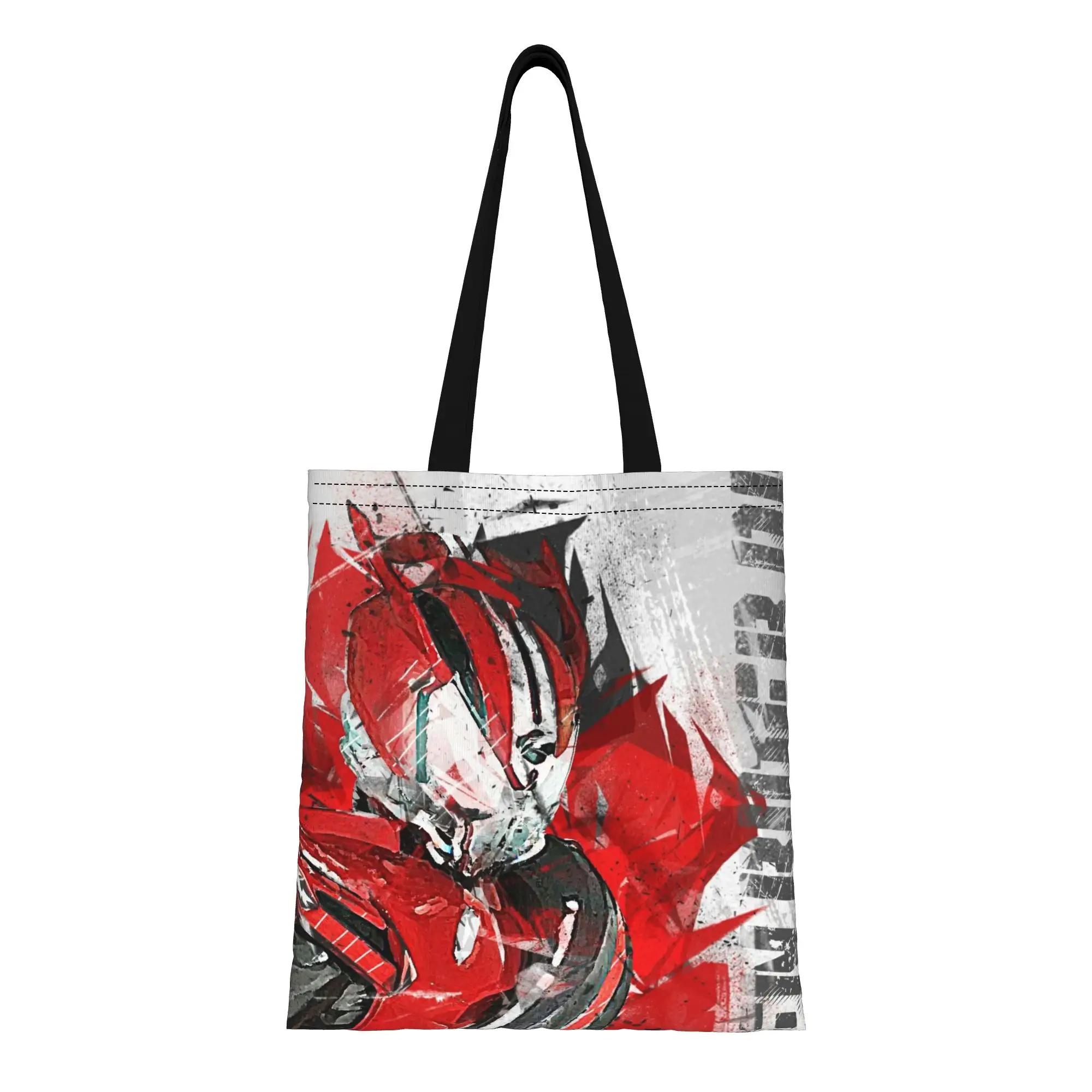 

Сумка-тоут из канваса с изображением Masked Warrior (7) Kamen Rider, идеально подходящая для активного отдыха, женская сумка с верхней ручкой.