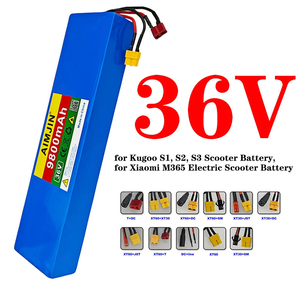 

10S3P 36V 9800mAh Lithium-Ion Battery, for Kugoo S1, S2, S3 Scooter Battery, for Xiaomi M365 Electric Scooter Battery.